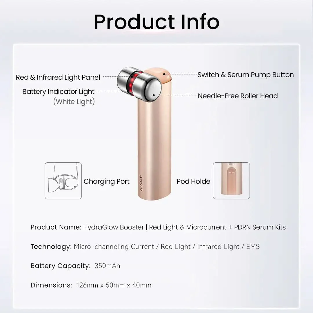 Gift-HydraGlow Booster<br><small>Red Light & Microcurrent + PDRN Serum Kit</small> - Image 12